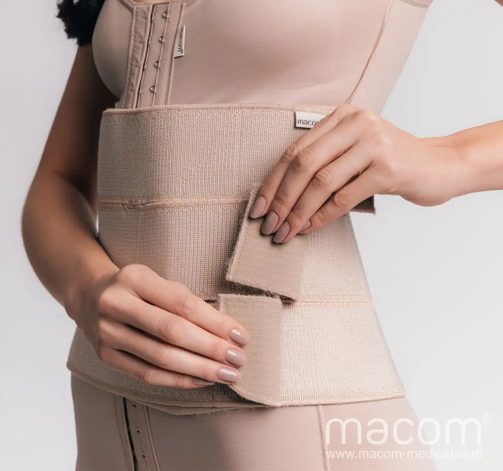 Faixa abdominal ajustável de 3 painéis