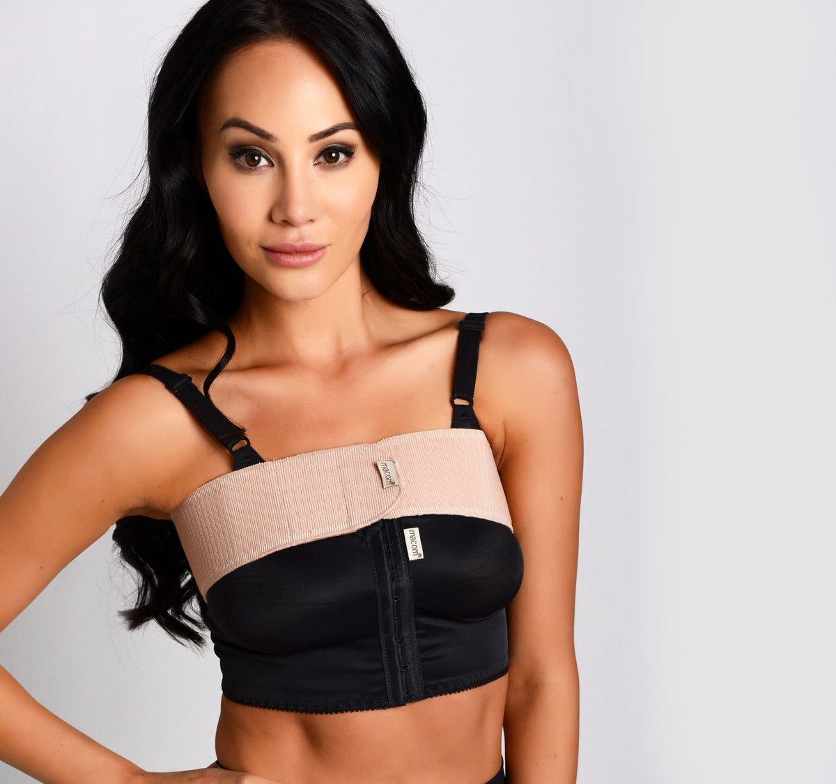 Bande de compression mammaire ajustable