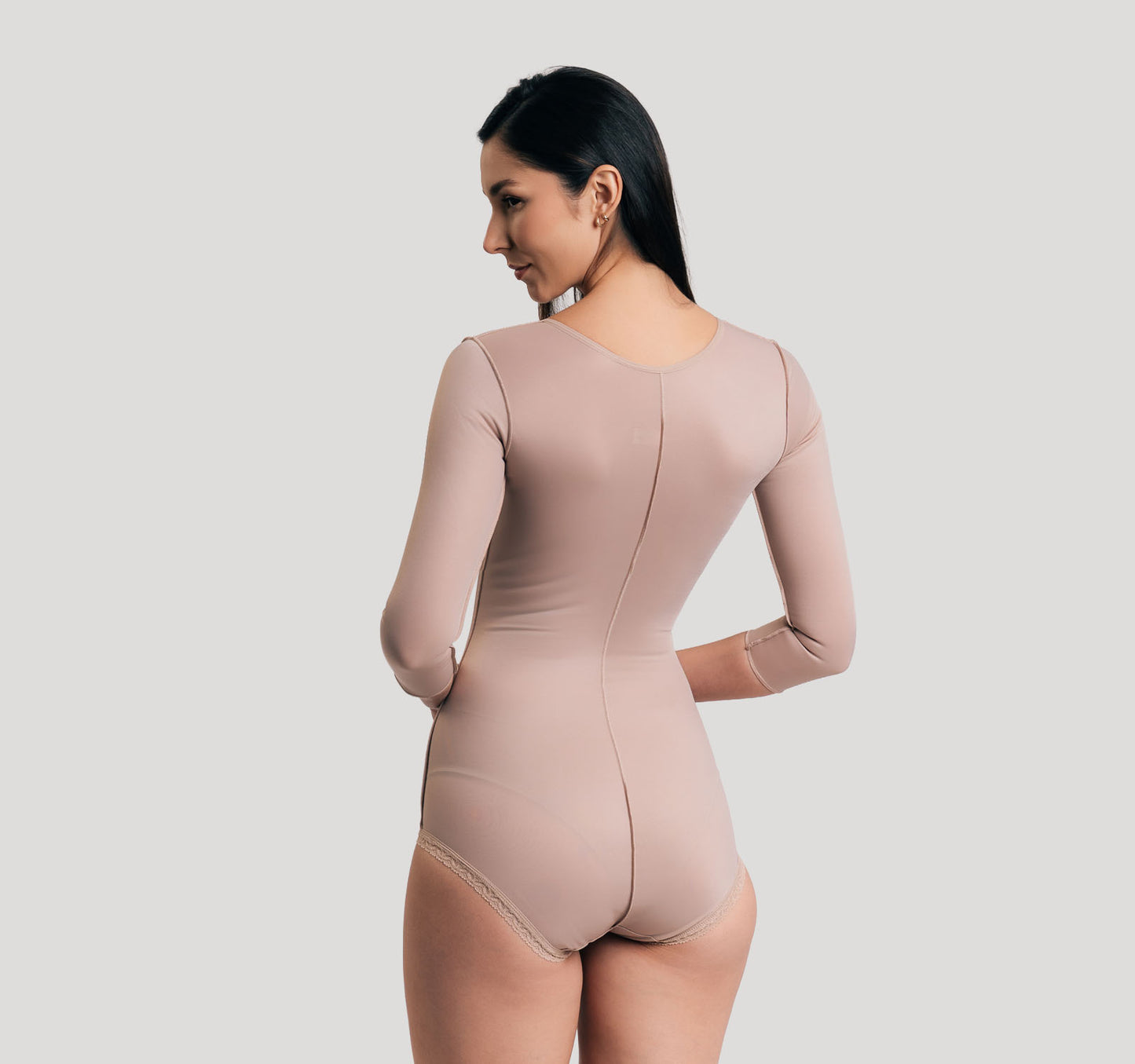 Combinaison compressive avec manches longues – maintien complet post-opératoire