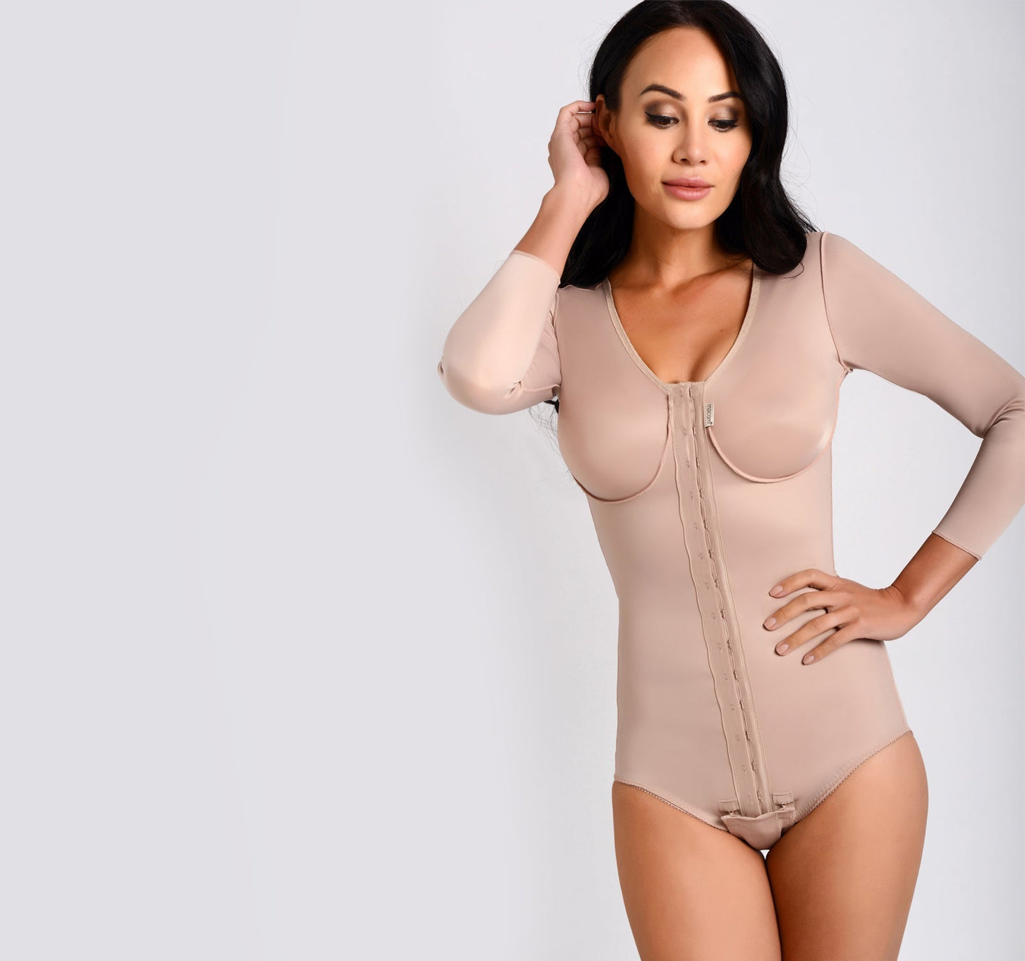 Combinaison compressive avec manches longues – maintien complet post-opératoire