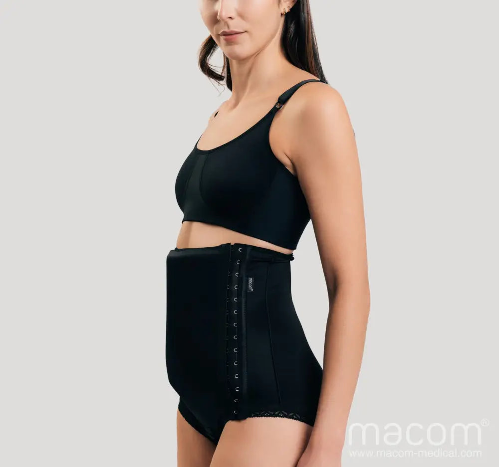 Side fastening girdle with removable insert