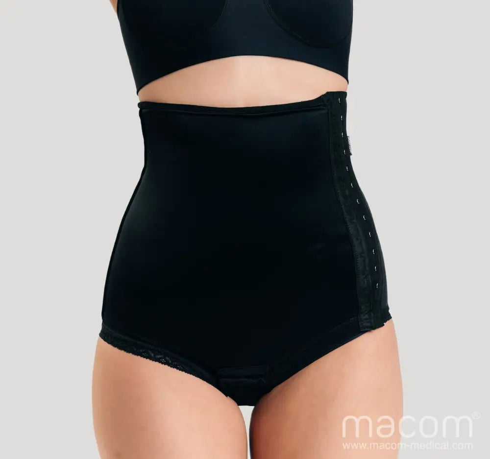 Gaine abdominale de compression avec fermeture latérale