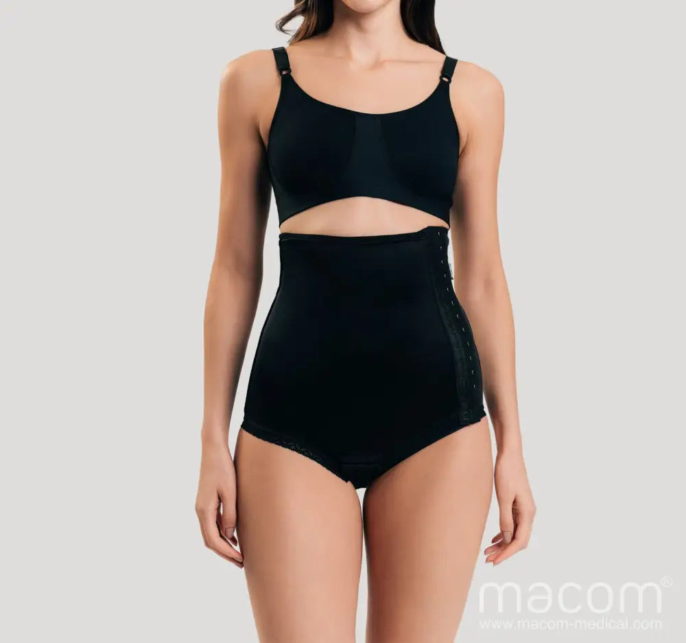 Gaine abdominale de compression avec fermeture latérale