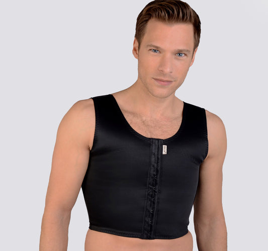 Buy Gynecomastia Compression Vest Long( XL, Beige) Upper Chest 104-112 cm  at
