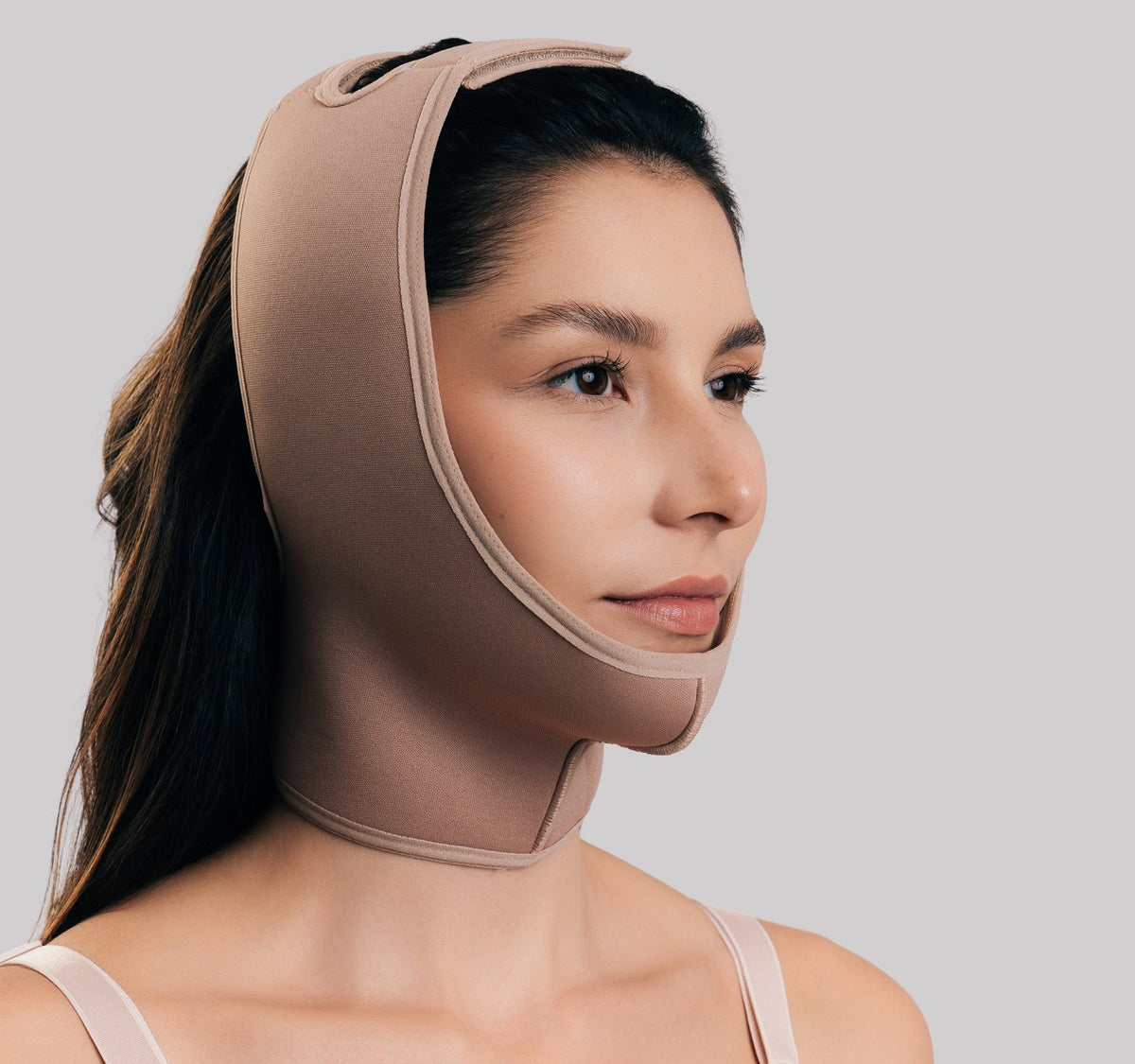 Faixa facial de compressão com espuma